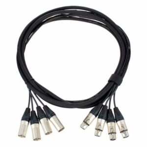 XLR cable 3 pins 5,0 m 4ch spinner