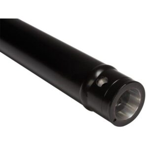 Aluminium tube 50mm, 2 mtr. black
