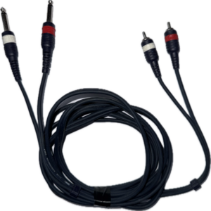 2x 6,3mm jack > 2x RCA
