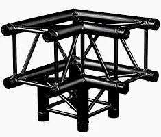 Protruss - S30012 black corner (3-way 90° + down corner)