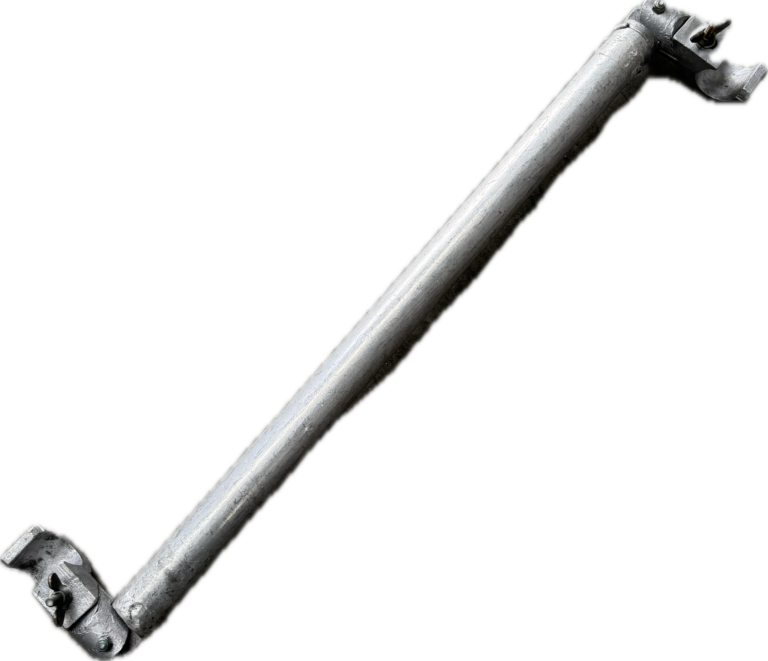 Aluminium tube 50mm schoor, 1,0 mtr.