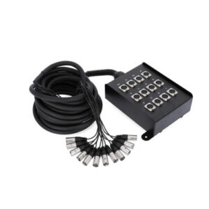 XLR cable 3 pins 5,0 m snake 12in