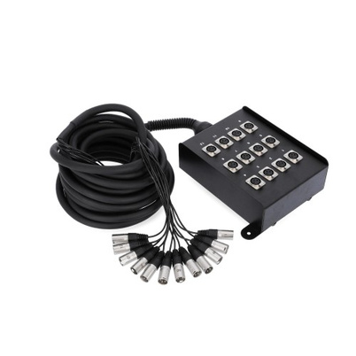 XLR cable 3 pins 5,0 m snake 12in