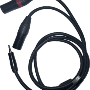 3,5mm stereo jack > 2x XLR male