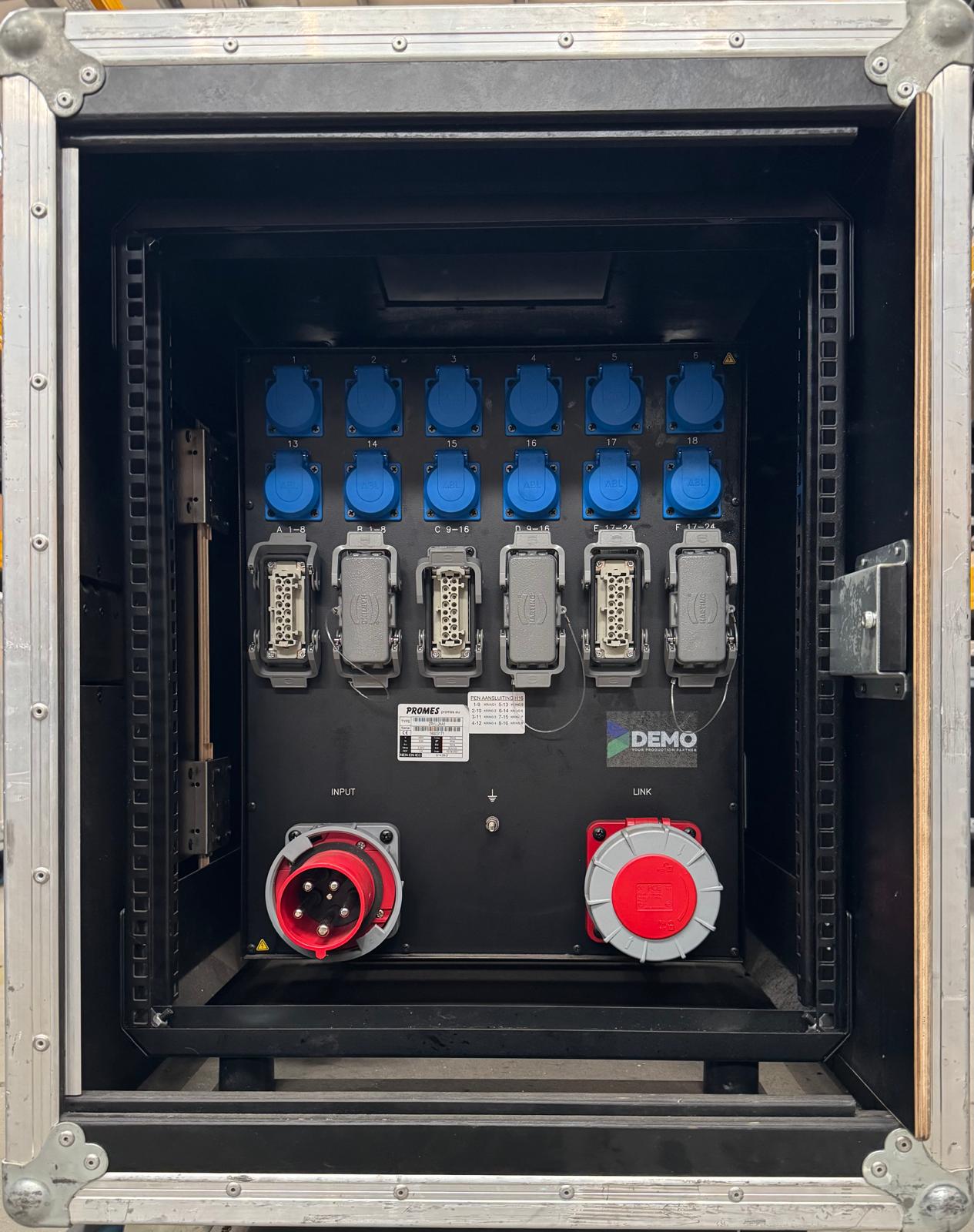 Promes 63A CEE red > 6x H16, 12x 16A/230V - Afbeelding 2