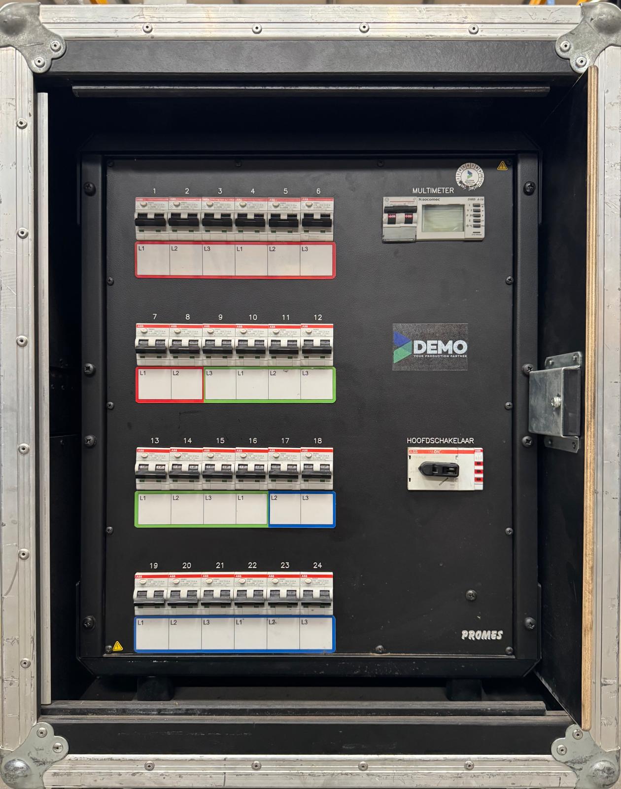 Promes 63A CEE red > 6x H16, 12x 16A/230V