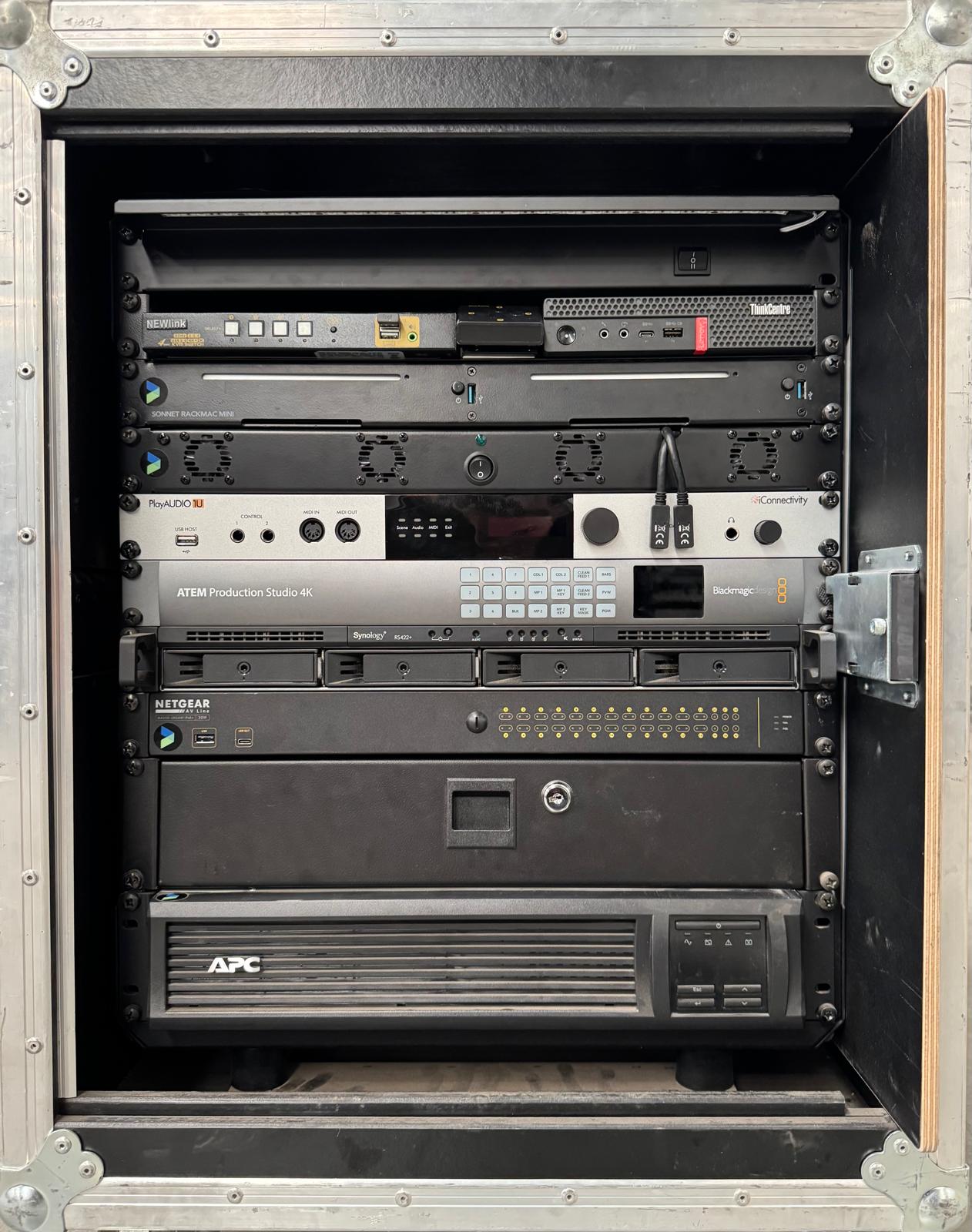 QLab rack
