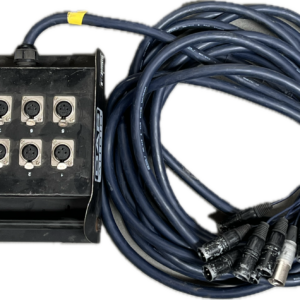 XLR cable 3 pins 10,0 m snake 8in