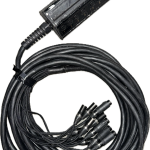XLR cable 3 pins 15,0 m snake 12in/4out