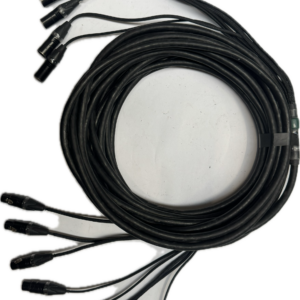 XLR cable 3 pins 15,0 m 8ch spinner