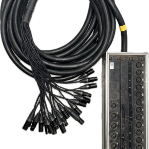 XLR cable 3 pins 10,0 m snake 16in/6out