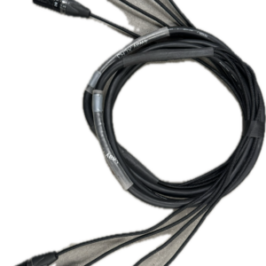 XLR cable 3 pins 3,0 m 4ch spinner