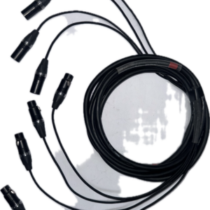 XLR cable 3 pins 5,0 m 4ch spinner