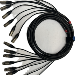 XLR cable 3 pins 5,0 m 8ch spinner