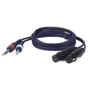 2x 6,3mm jack > 2x XLR female