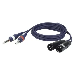 2x 6,3mm jack > 2x XLR male