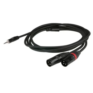 3,5mm stereo jack > 2x XLR male