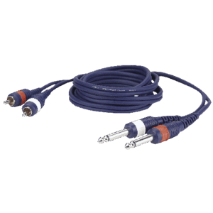 2x 6,3mm jack > 2x RCA