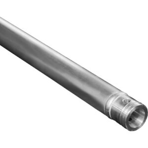 Aluminium tube 50mm, 3,5 mtr. silver