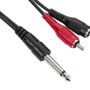 1x 6,3mm jack  > 2x RCA