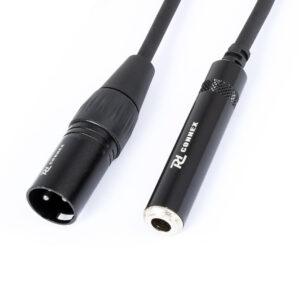 6,3mm jack (F)  > XLR (M)