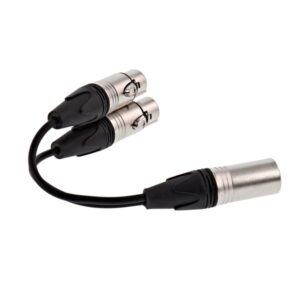 XLR male > 2x XLR female
