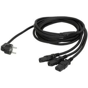 Schuko-triple euro cable